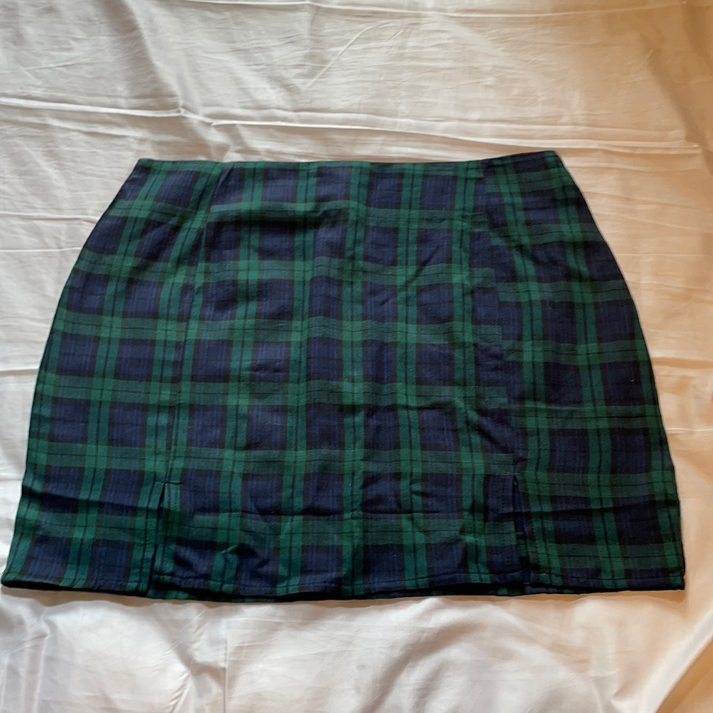 Plaid Pencilskirt